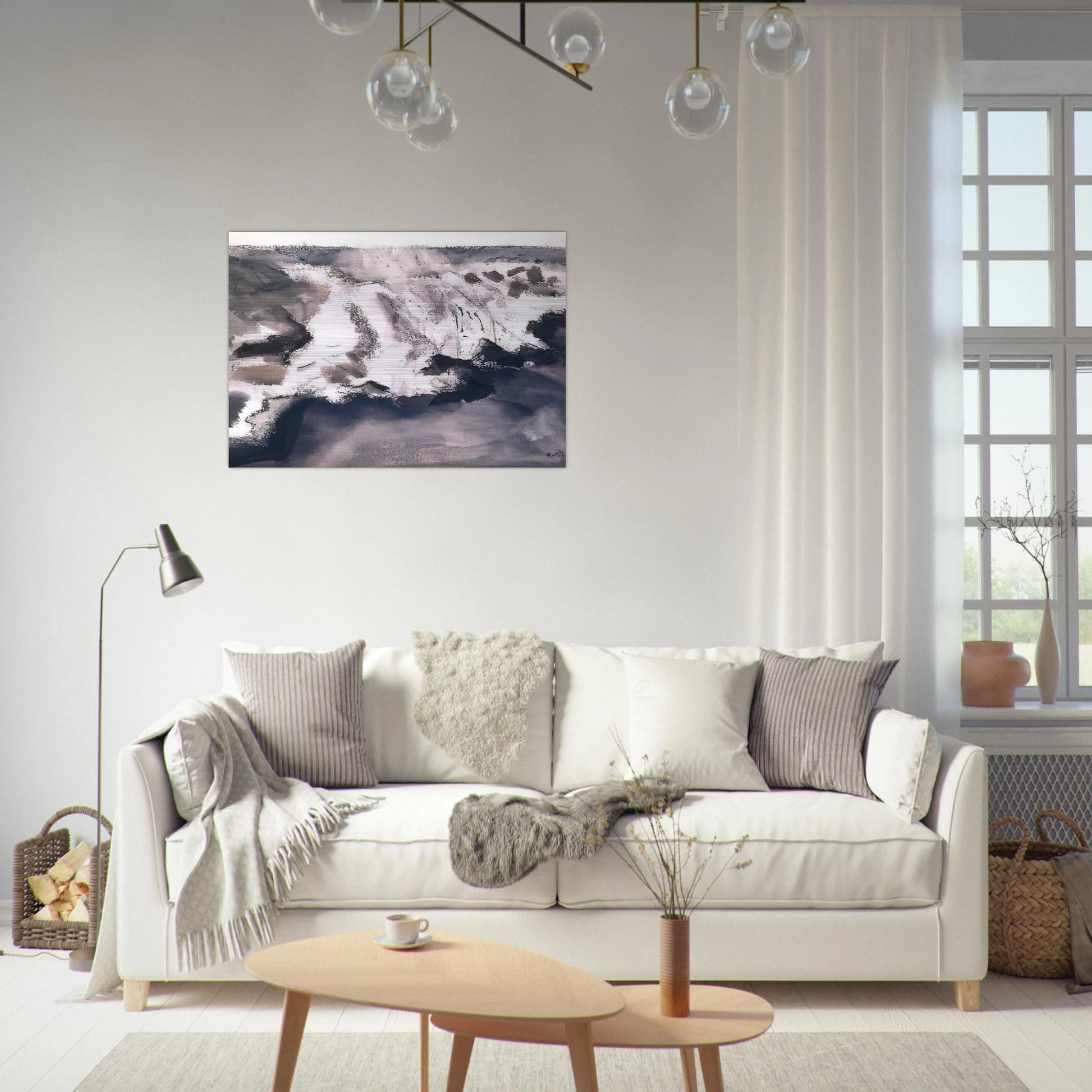 Off York Island - 1922 - John Marin Brushed Aluminum Print - 70x100 cm / 28x40 inches | John Marin Aluminum Print | John Marin Prints