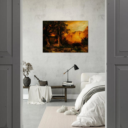 The Grand Canyon - Thomas Moran Brushed Aluminum Print - 70x100 cm / 28x40 inches | Thomas Moran Aluminum Print | Thomas Moran Prints