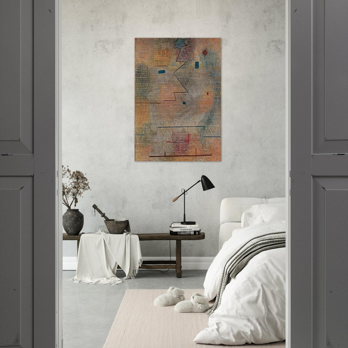 RISING STAR 1923 - Paul Klee Brushed Aluminum Print - 70x100 cm / 28x40 inches | Paul Klee Aluminum Print | Paul Klee Prints
