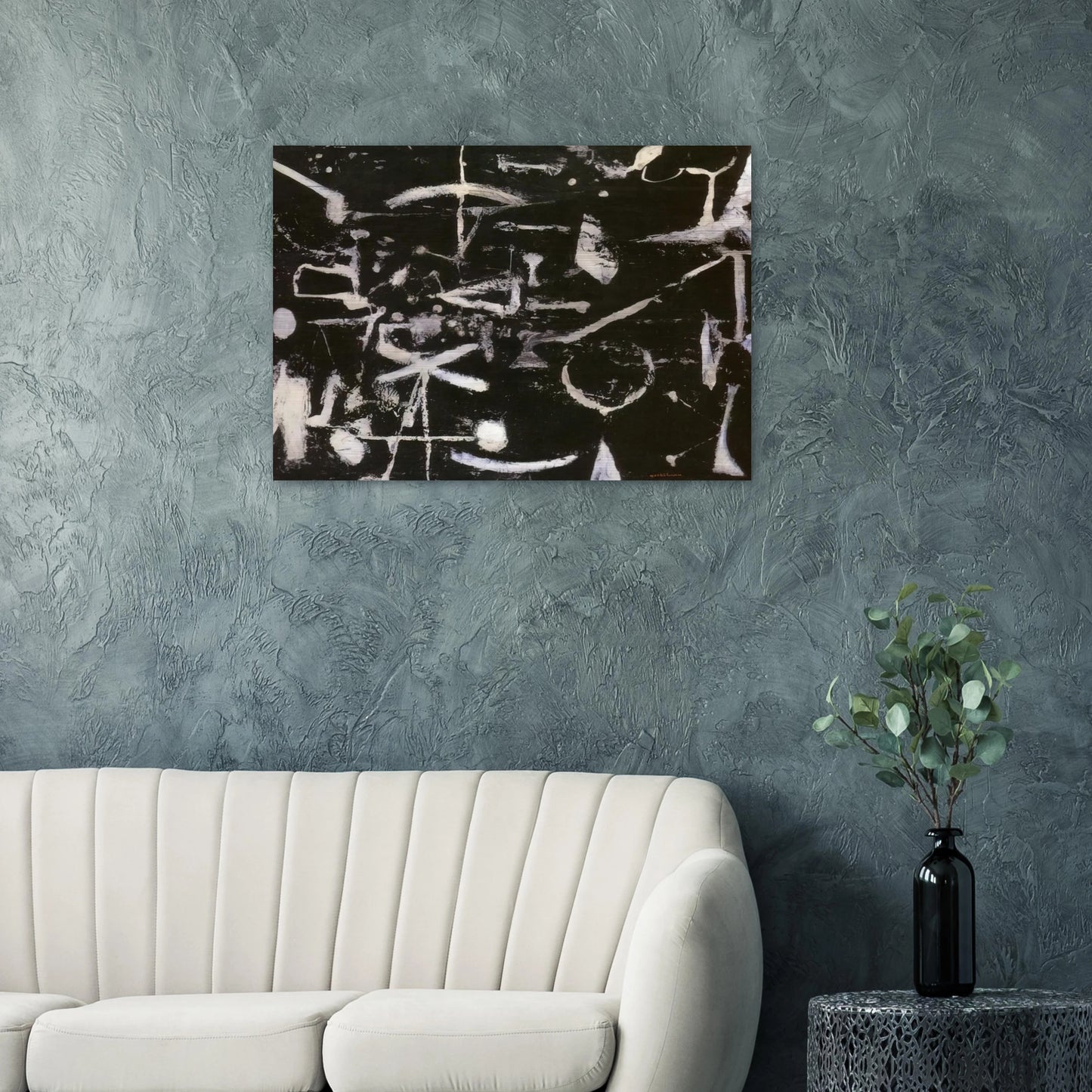 Untitled - Art Informel - Jiro Yoshihara Brushed Aluminum Print - 70x100 cm / 28x40 inches | Jiro Yoshihara Aluminum Print | Jiro Yoshihara Prints
