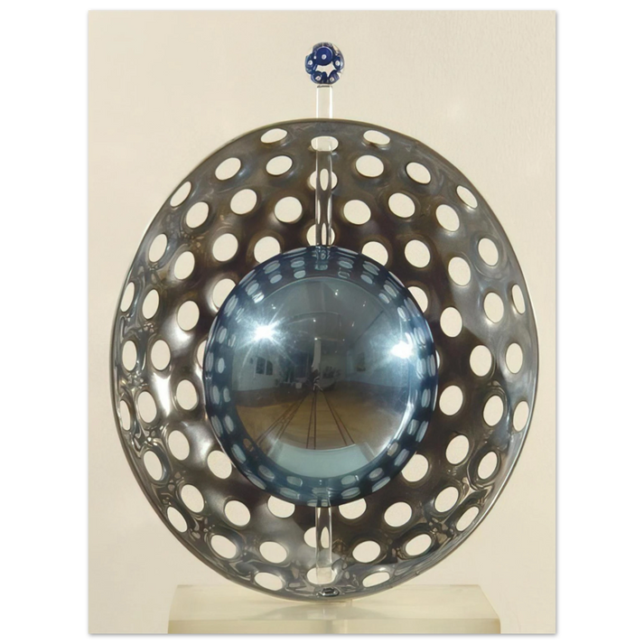 Gyula Kosice - Perforaciones con reflexion - 1967  75x100 cm / 30x40inches Fine Art Poster
