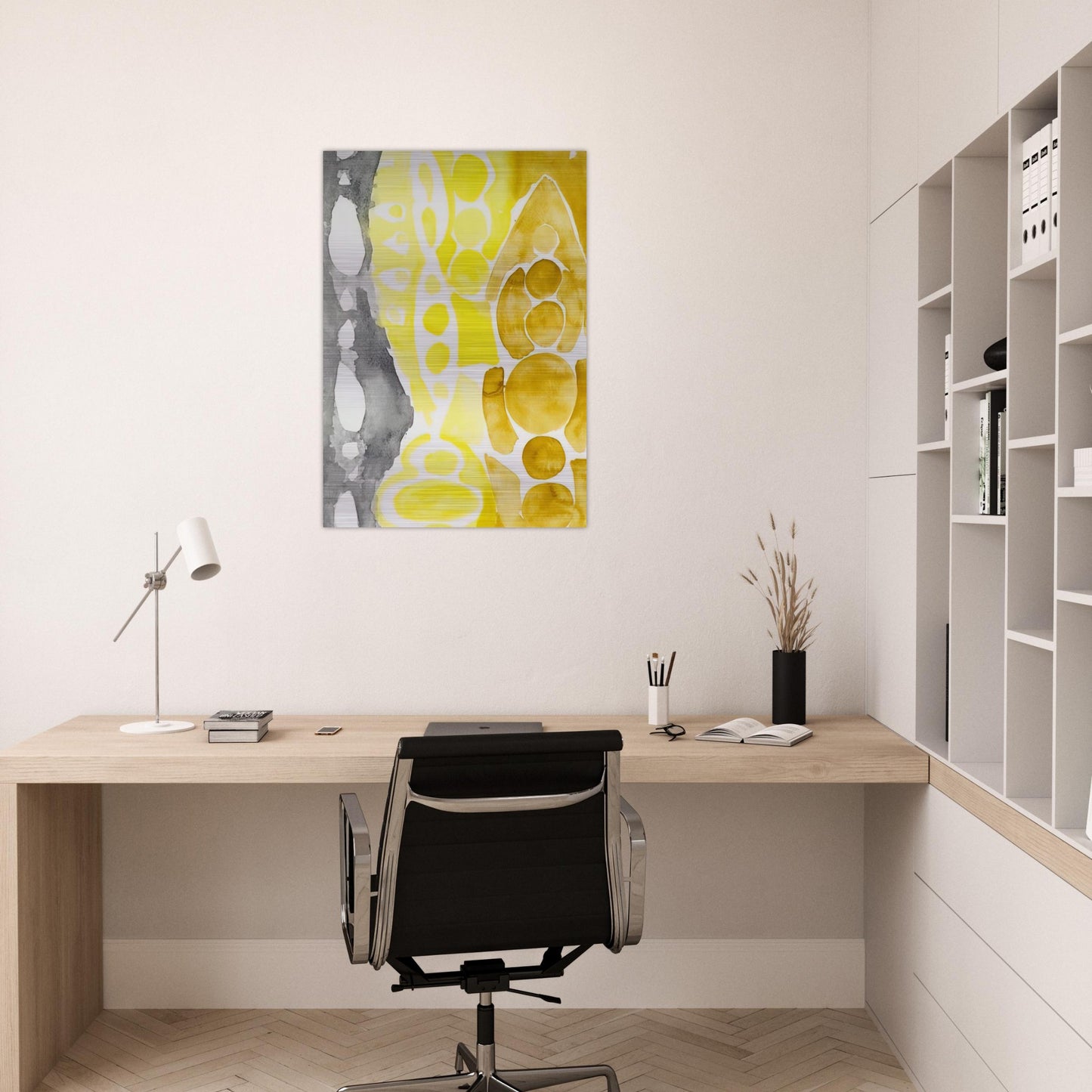 Siebdruck 1966 - 1 NOR - 1966 - Ernst Wilhelm Nay Brushed Aluminum Print - 70x100 cm / 28x40 inches | Ernst Wilhelm Nay Aluminum Print | Ernst Wilhelm Nay Prints