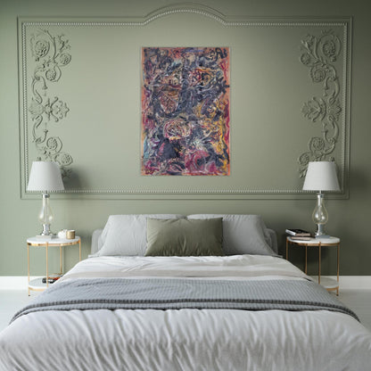 PATTERN - Jackson Pollock Brushed Aluminum Print - 70x100 cm / 28x40 inches | Jackson Pollock Aluminum Print | Jackson Pollock Prints