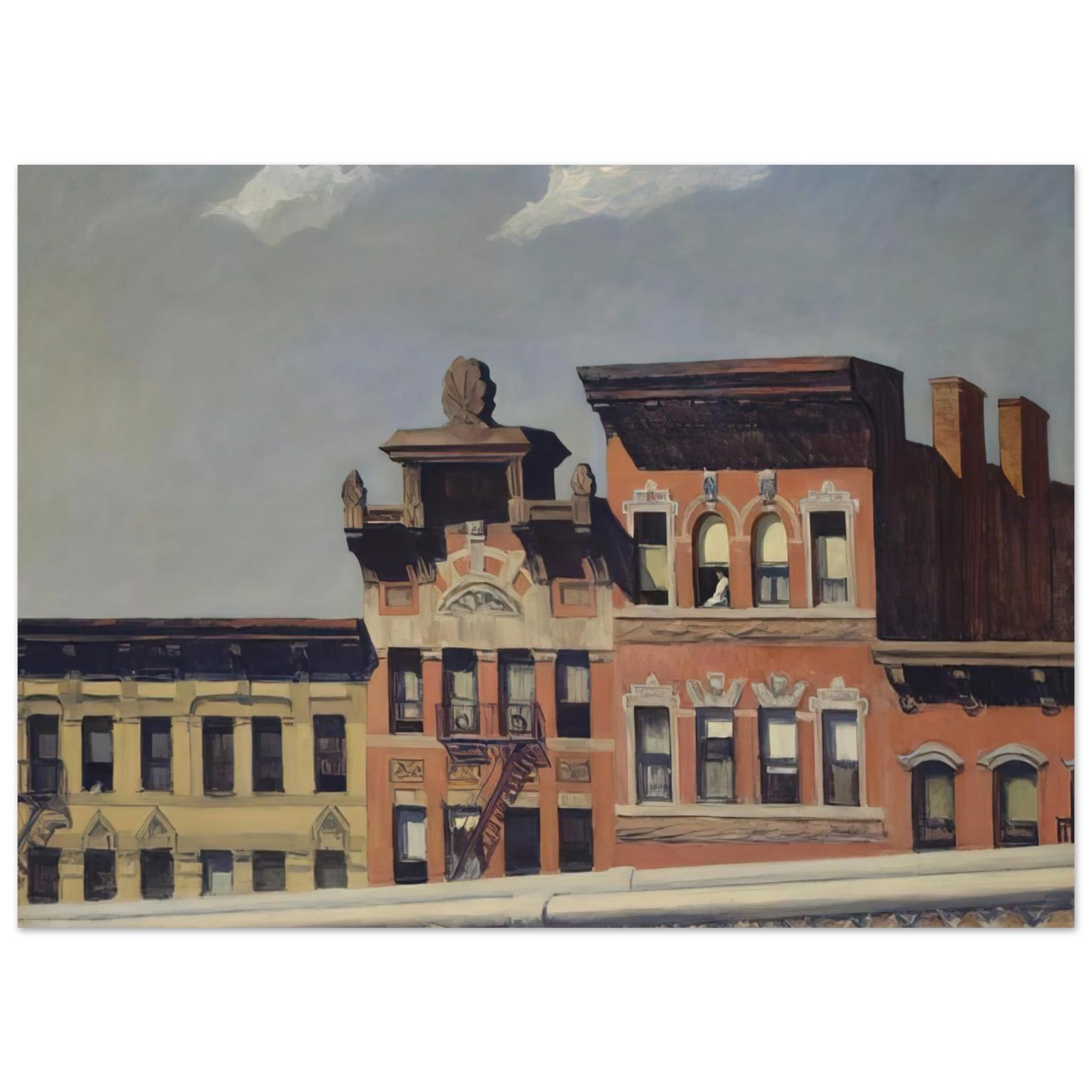 Edward Hopper - From Williamsburg Bridge Fine Art Poster