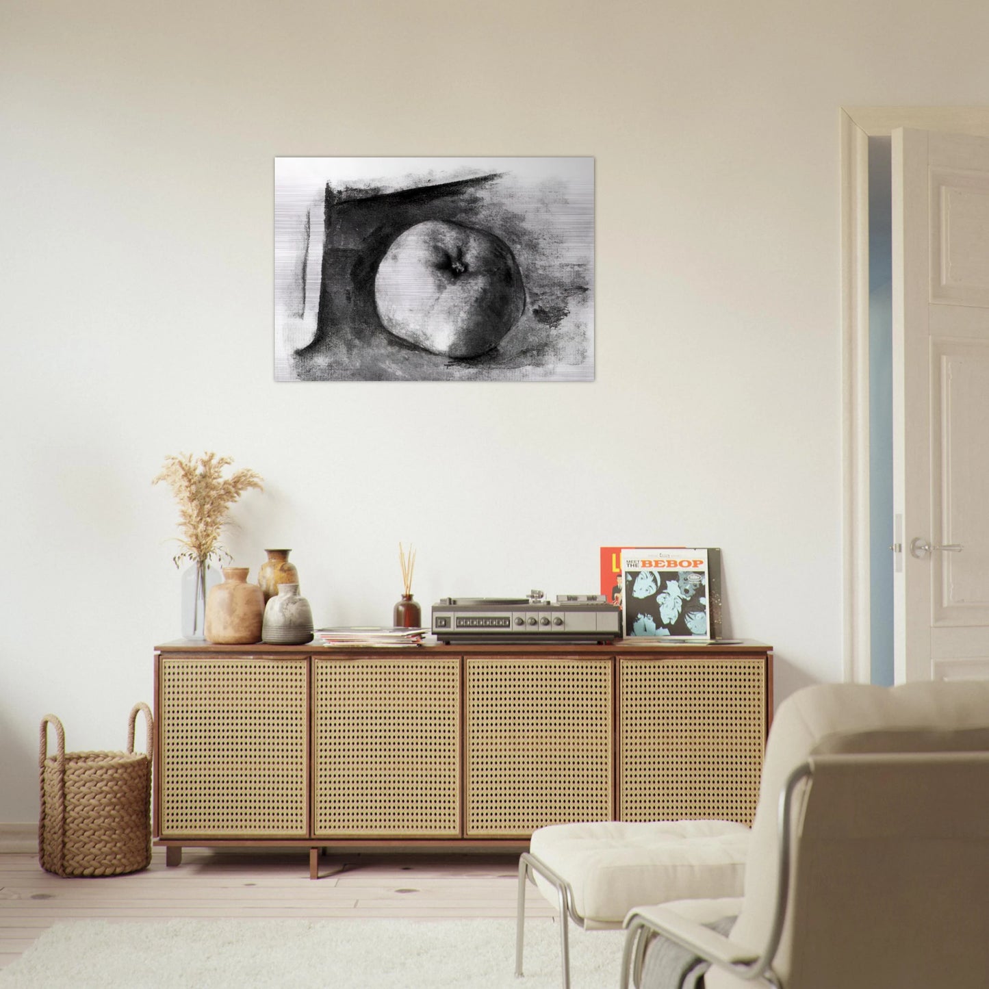 Apple - 1914 - Pablo Picasso Brushed Aluminum Print - 70x100 cm / 28x40 inches | Pablo Picasso Aluminum Print | Pablo Picasso Prints
