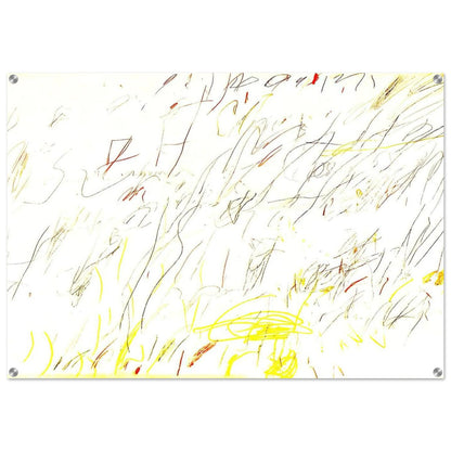 Blue Room - Cy Twombly Acrylic Print - 70x100 cm / 28x40″ inches
