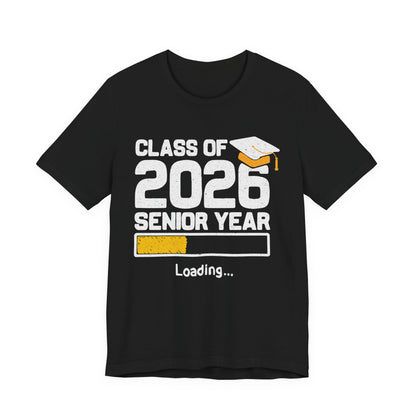 Klas van 2026 Laatstejaars T-shirt, Afstudeershirt, Unisex Afstudeergeschenk, Middelbare School Leerlingen Kleding, College Gebonden T-shirt