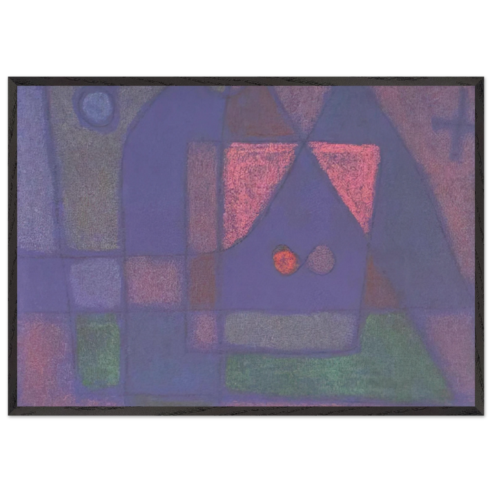SMALL ROOM IN VENICE - Paul Klee 70x100 cm / 28x40 inches Framed Art Print – Black Wooden Frame