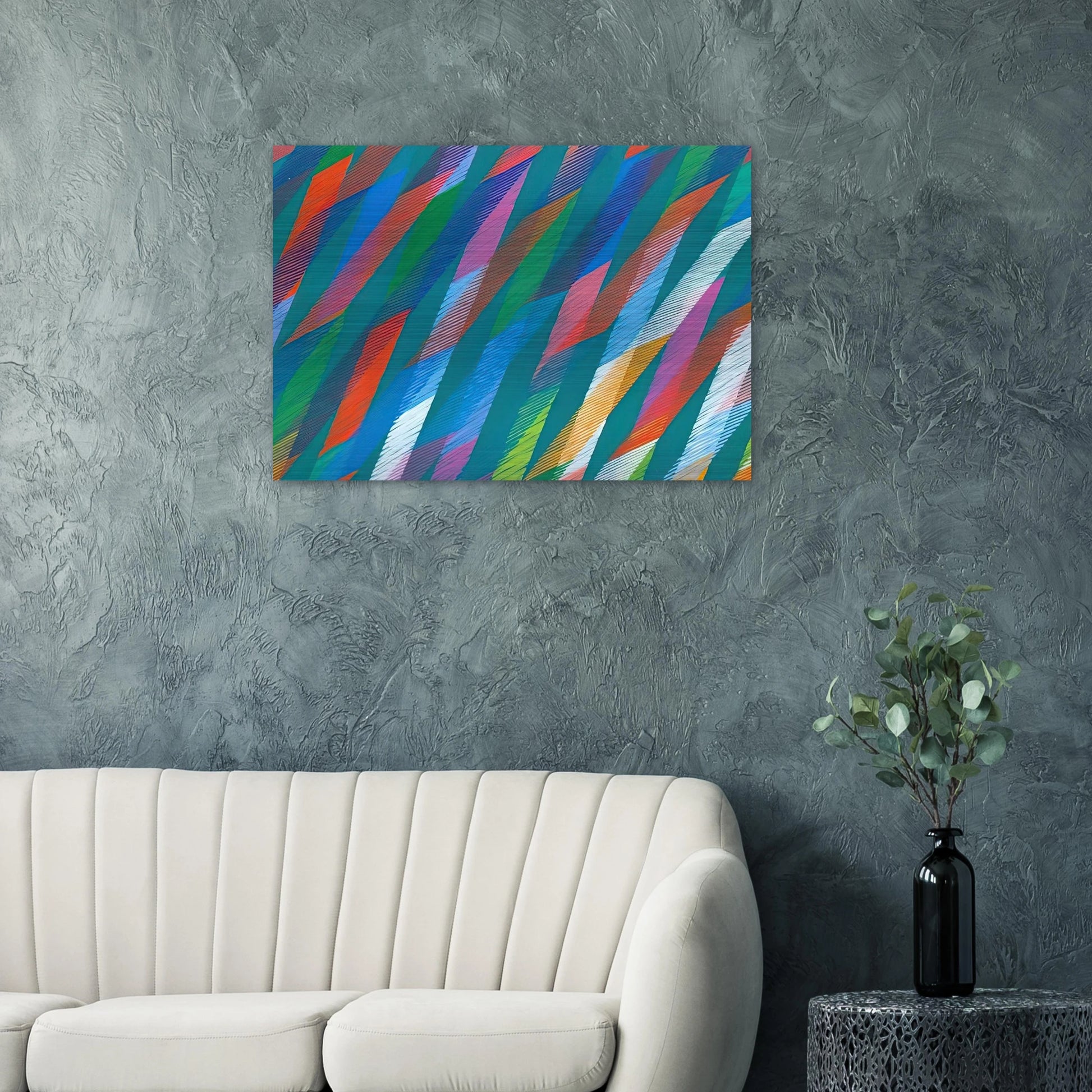 Irish - 1998 - Piero Dorazio Brushed Aluminum Print - 70x100 cm / 28x40 inches | Piero Dorazio Aluminum Print | Piero Dorazio Prints