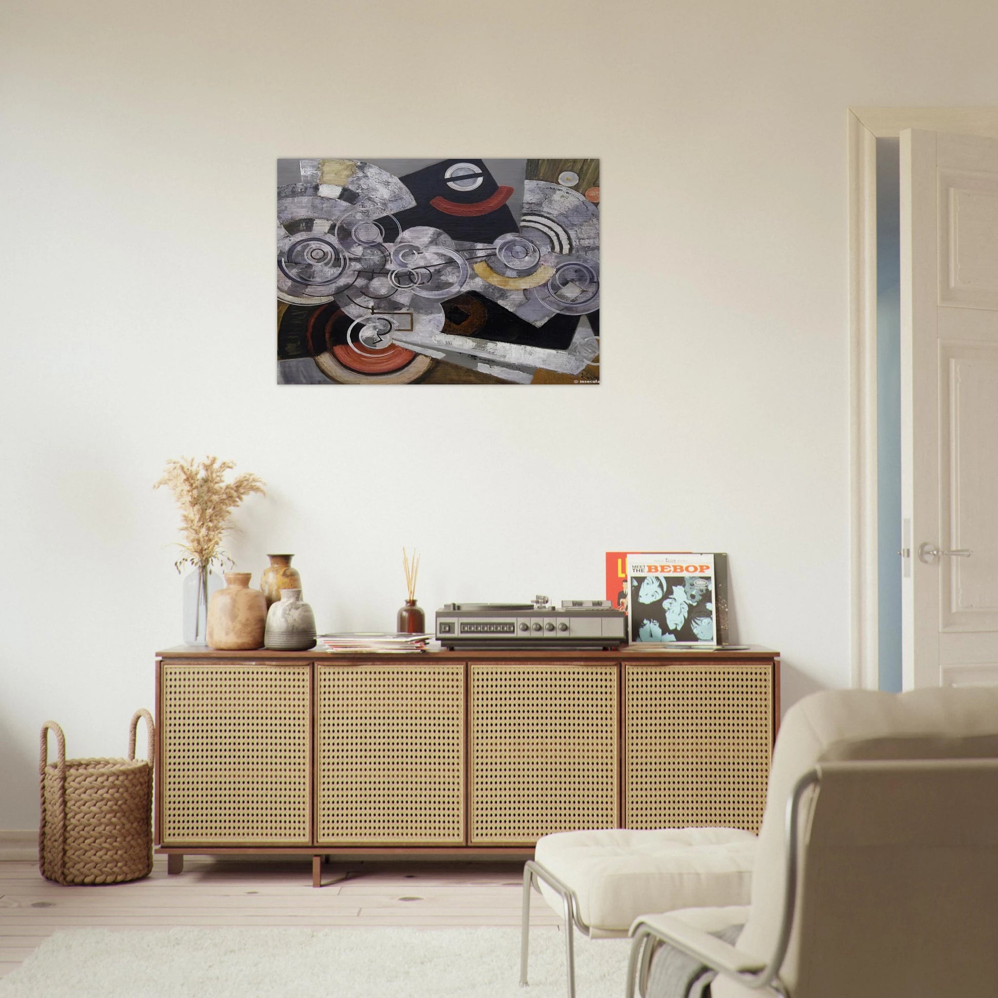 Fanny Machine - The machinery - Frantisek Kupka Brushed Aluminum Print - 70x100 cm / 28x40 inches | Frantisek Kupka Aluminum Print | Frantisek Kupka Prints