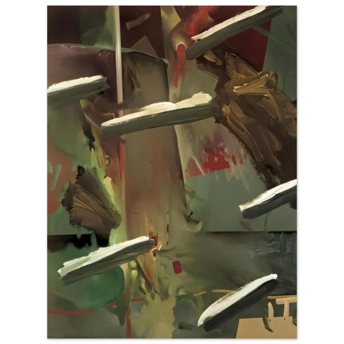 Gerhard Richter - ABSTRAKTES BILD ABSTRACT PAINTING 1976  75x100 cm / 30x40inches Fine Art Poster