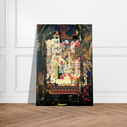 Window on Montana - PD Pattern and Decoration - Miriam Schapiro Brushed Aluminum Print - 70x100 cm / 28x40 inches | Miriam Schapiro Aluminum Print | Miriam Schapiro Prints