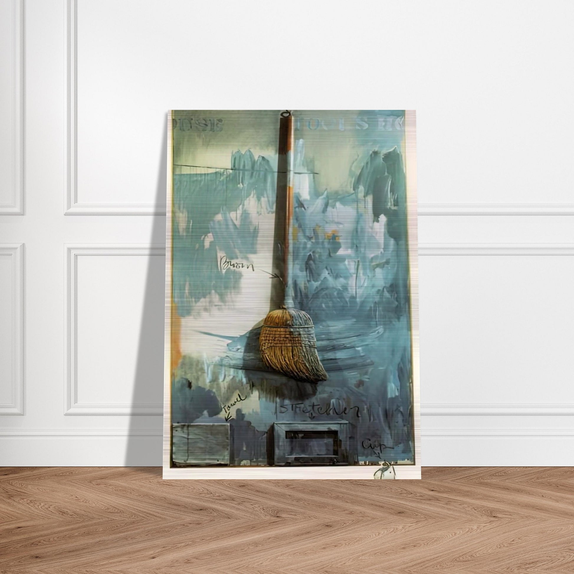 FOOLS HOUSE - Jasper Johns Brushed Aluminum Print - 70x100 cm / 28x40 inches | Jasper Johns Aluminum Print | Jasper Johns Prints