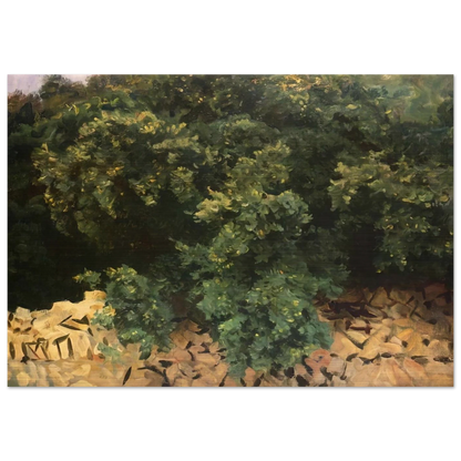 Ilex Wood, Majorca - John Singer Sargent Brushed Aluminum Print - 70x100 cm / 28x40 inches | John Singer Sargent Aluminum Print | John Singer Sargent Prints