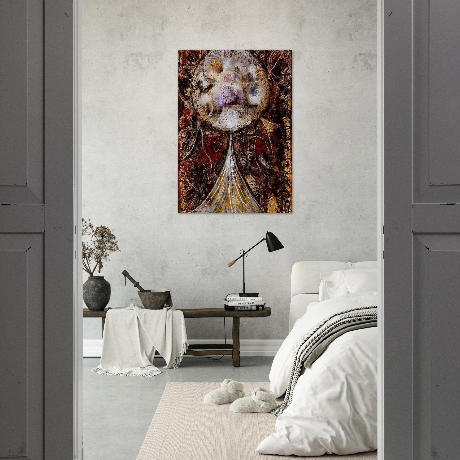The Atom, One World - Richard Pousette-Dart Brushed Aluminum Print - 70x100 cm / 28x40 inches | Richard Pousette-Dart Aluminum Print | Richard Pousette-Dart Prints