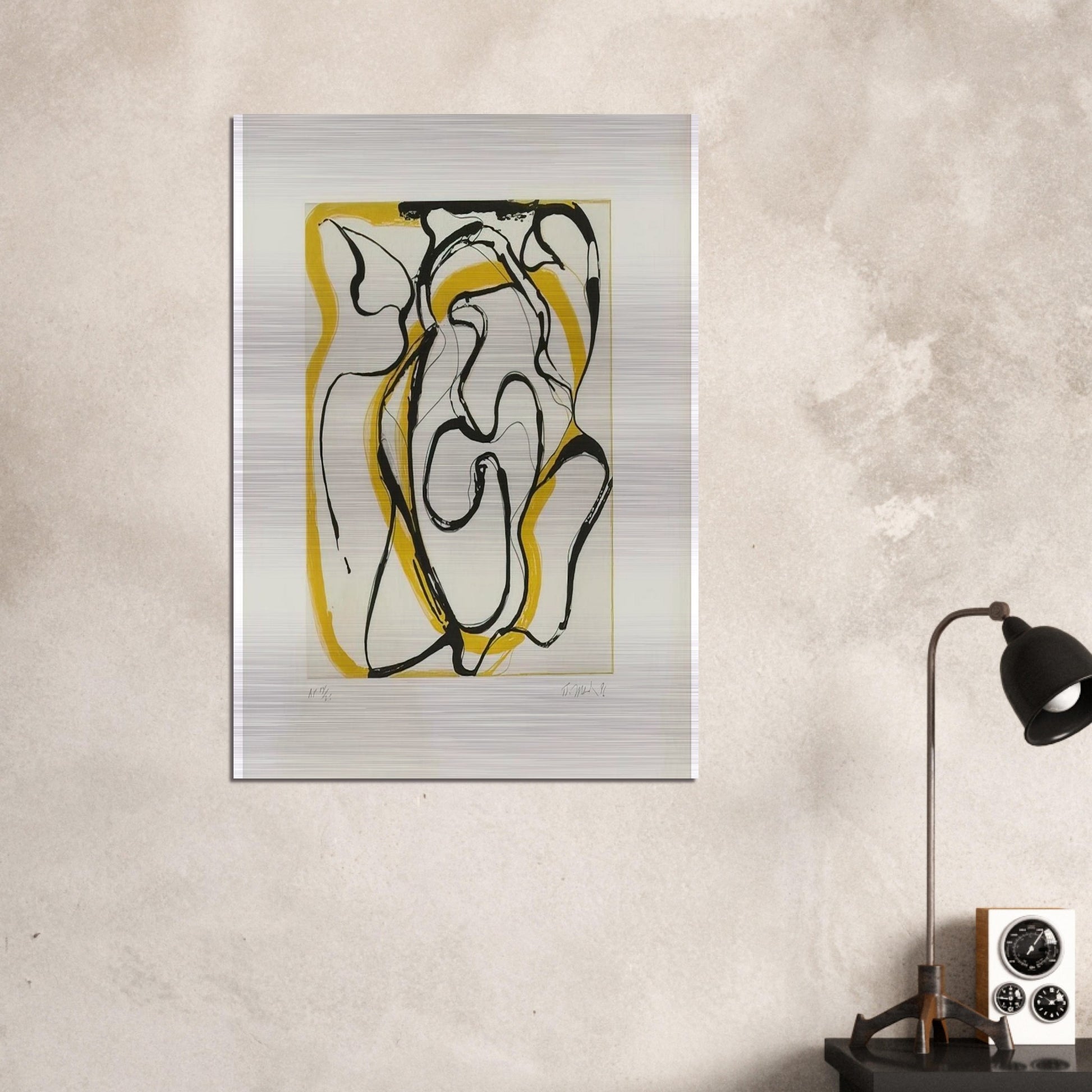 Untitled - Abstract Expressionism - Brice Marden Brushed Aluminum Print - 70x100 cm / 28x40 inches | Brice Marden Aluminum Print | Brice Marden Prints