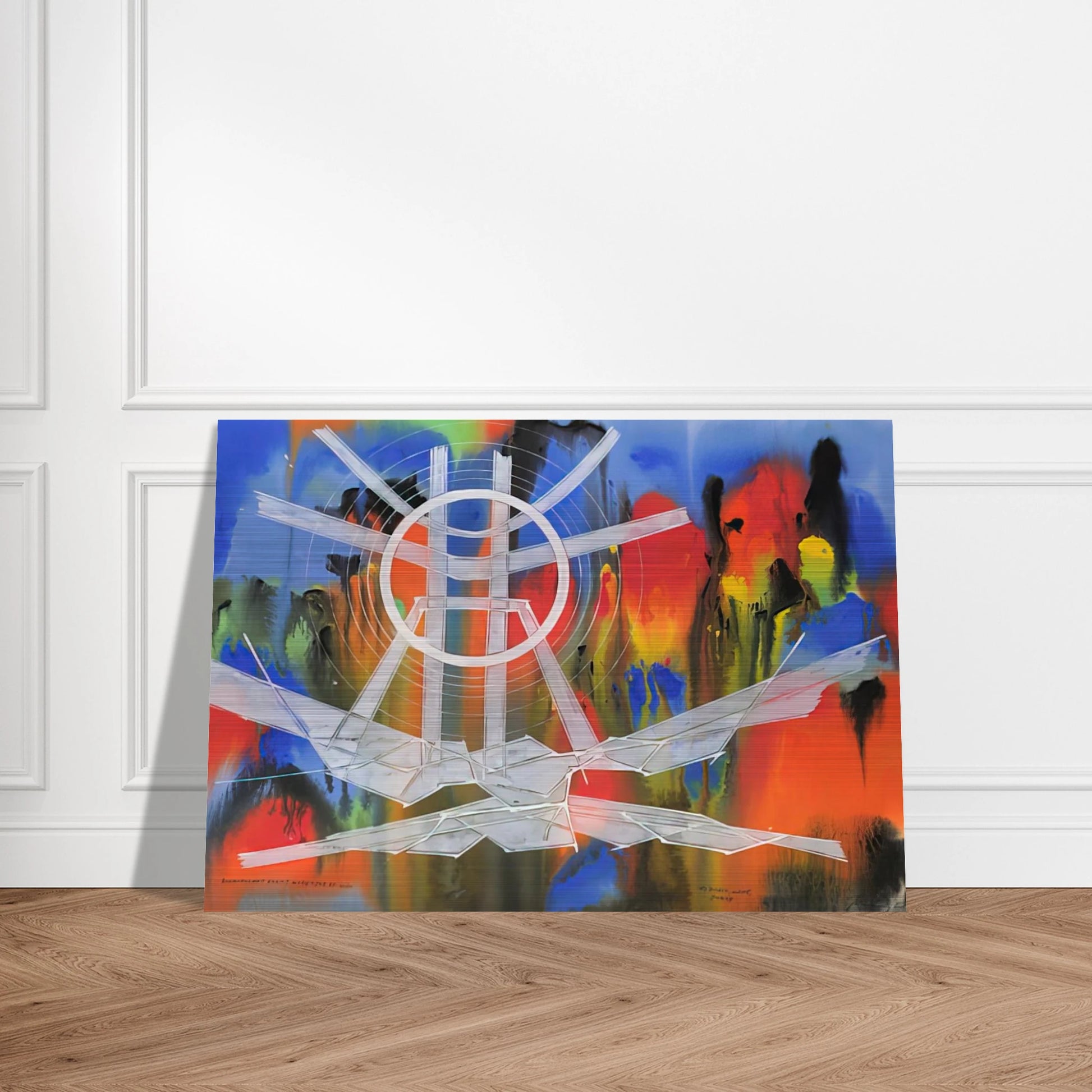 Significant Event Note - 1980 - Jimmy Ernst Brushed Aluminum Print - 70x100 cm / 28x40 inches | Jimmy Ernst Aluminum Print | Jimmy Ernst Prints