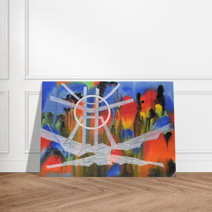 Significant Event Note - 1980 - Jimmy Ernst Brushed Aluminum Print - 70x100 cm / 28x40 inches | Jimmy Ernst Aluminum Print | Jimmy Ernst Prints