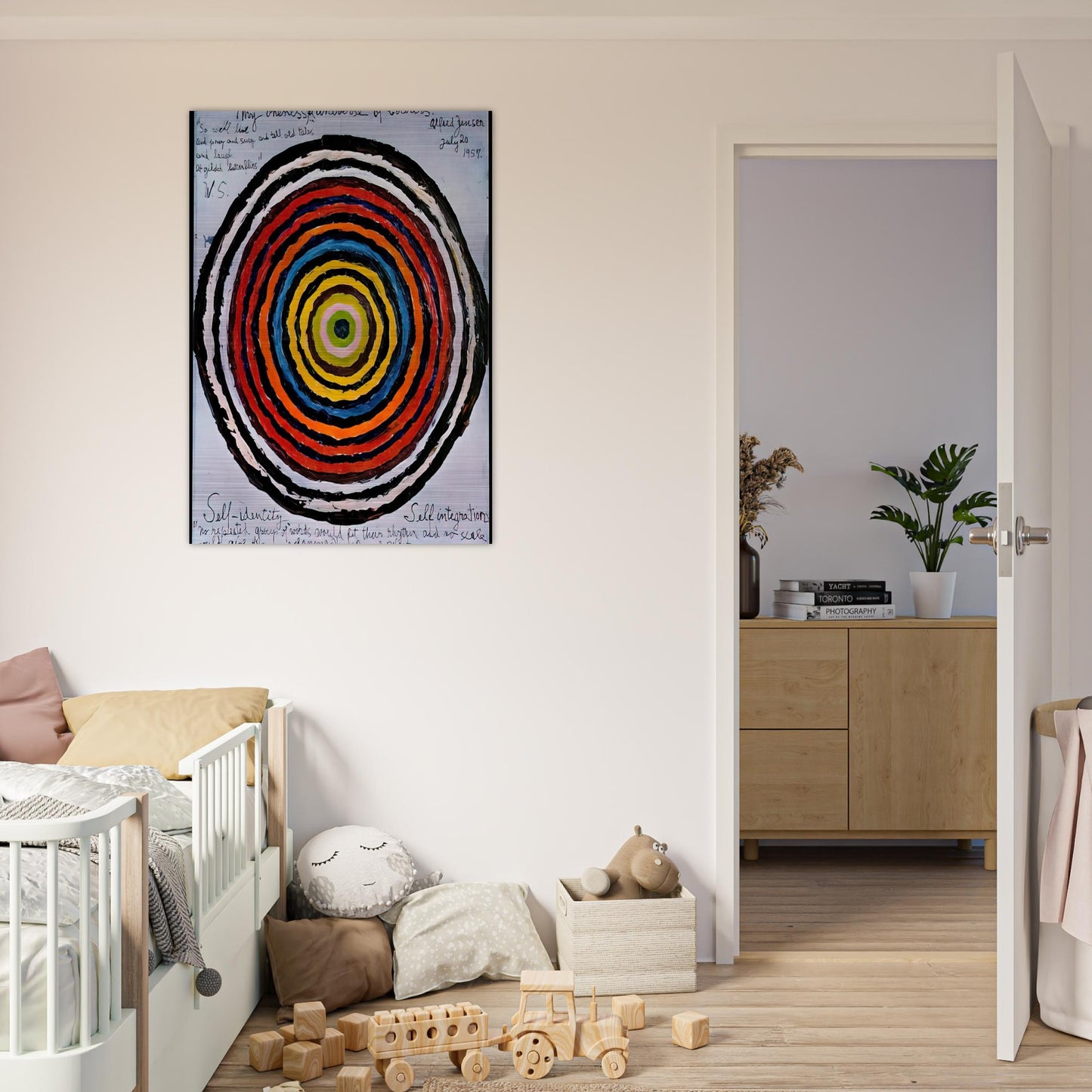 My Oneness, A Universe of Colours - 1957 - Alfred Jensen Brushed Aluminum Print - 70x100 cm / 28x40 inches | Alfred Jensen Aluminum Print | Alfred Jensen Prints