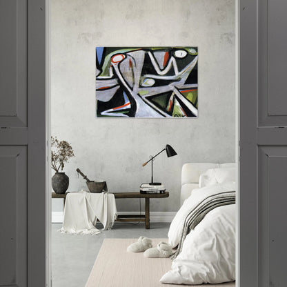 Desertique - 1981 - Bram van Velde Brushed Aluminum Print - 70x100 cm / 28x40 inches | Bram van Velde Aluminum Print | Bram van Velde Prints