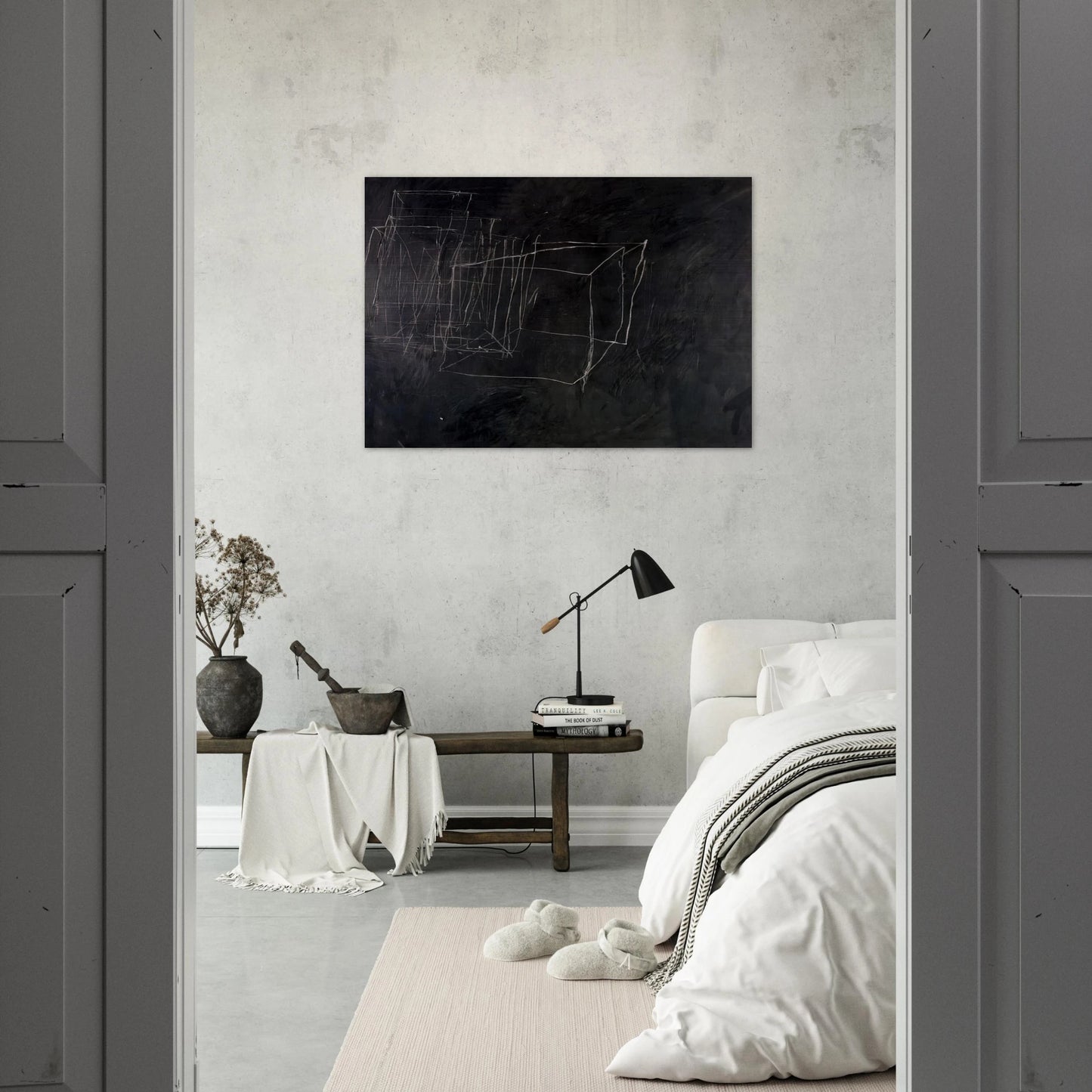 Night Watch - Cy Twombly Brushed Aluminum Print - 70x100 cm / 28x40 inches | Cy Twombly Aluminum Print | Cy Twombly Prints
