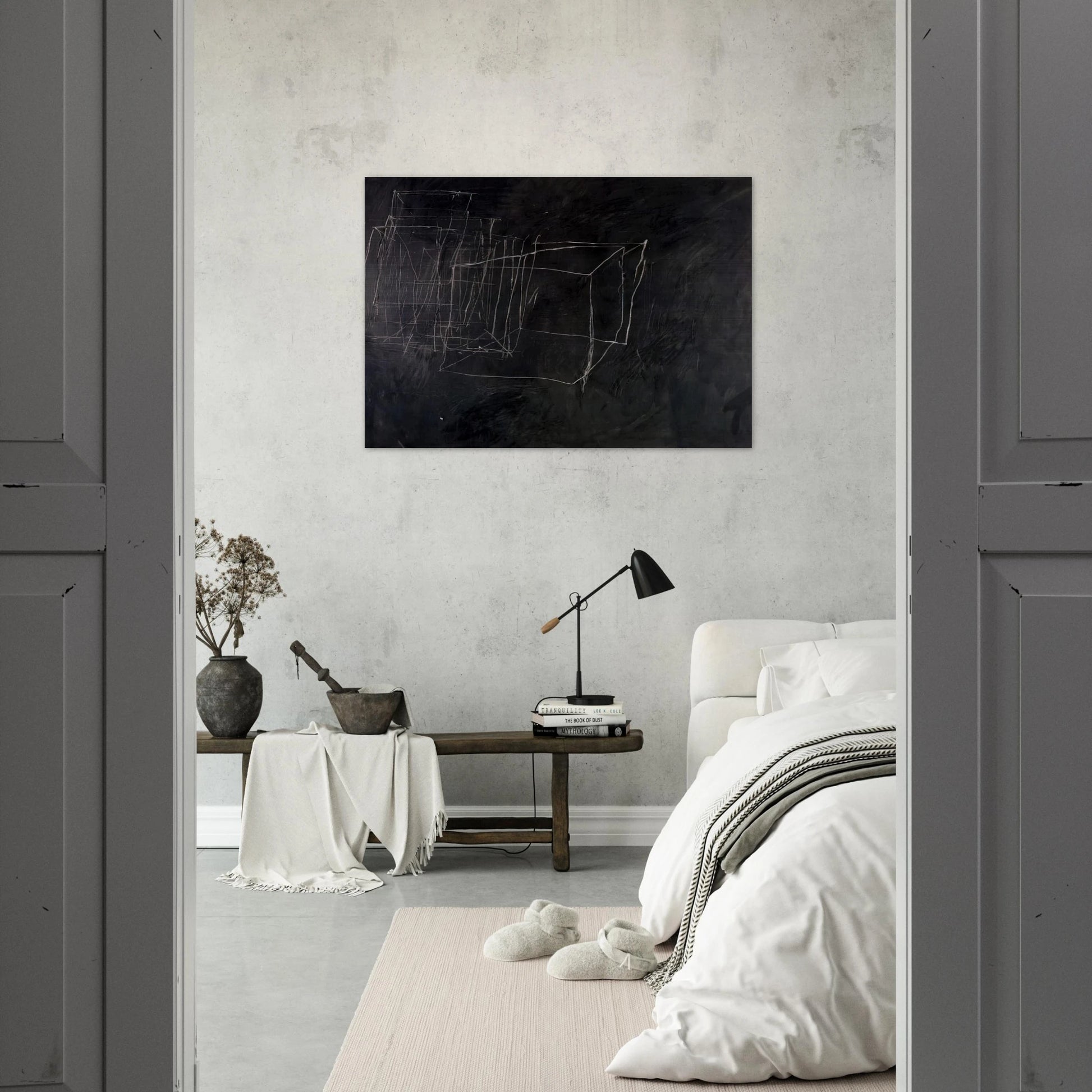 Night Watch - Cy Twombly Brushed Aluminum Print - 70x100 cm / 28x40 inches | Cy Twombly Aluminum Print | Cy Twombly Prints