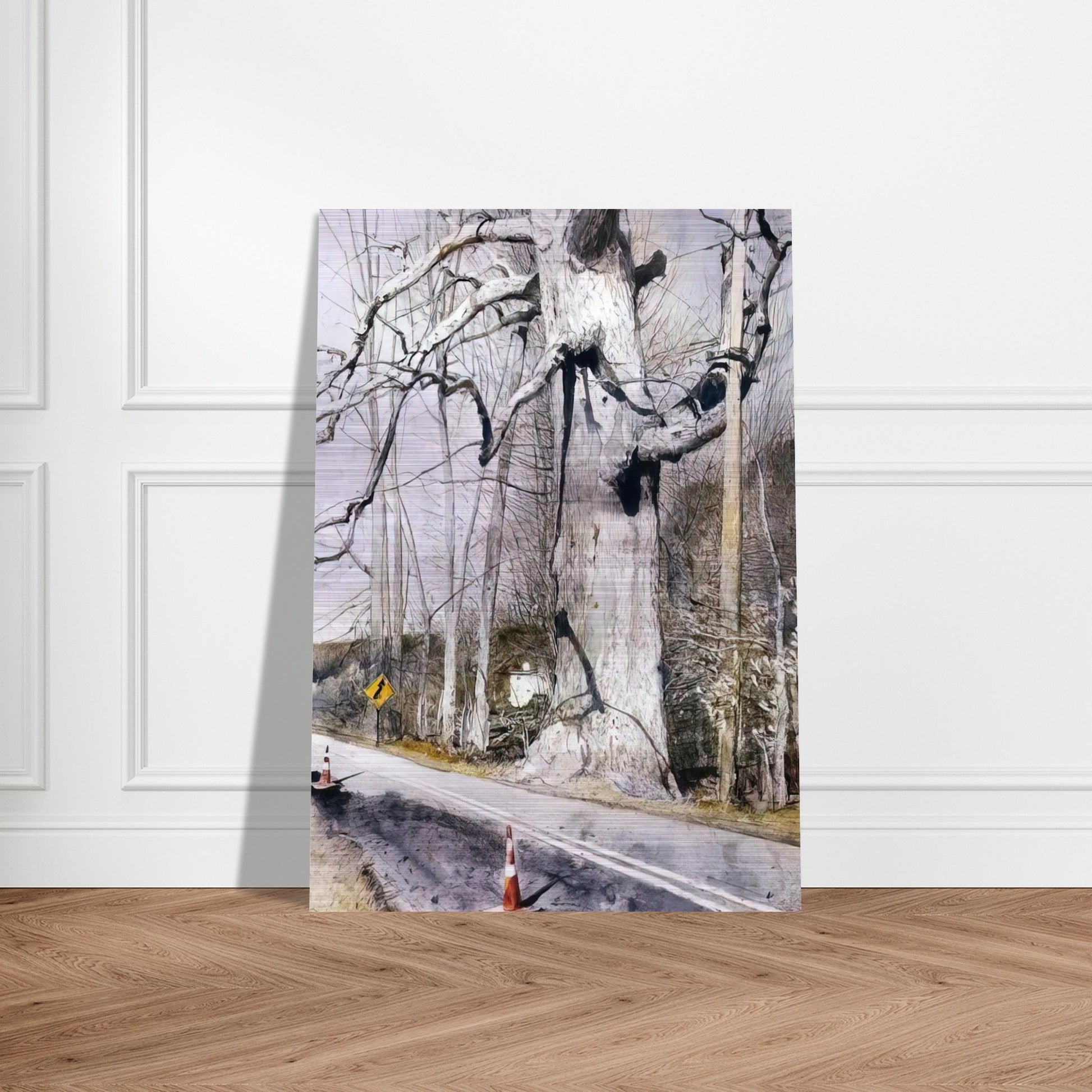 WALKING STICK - Andrew Wyeth Brushed Aluminum Print - 70x100 cm / 28x40 inches | Andrew Wyeth Aluminum Print | Andrew Wyeth Prints