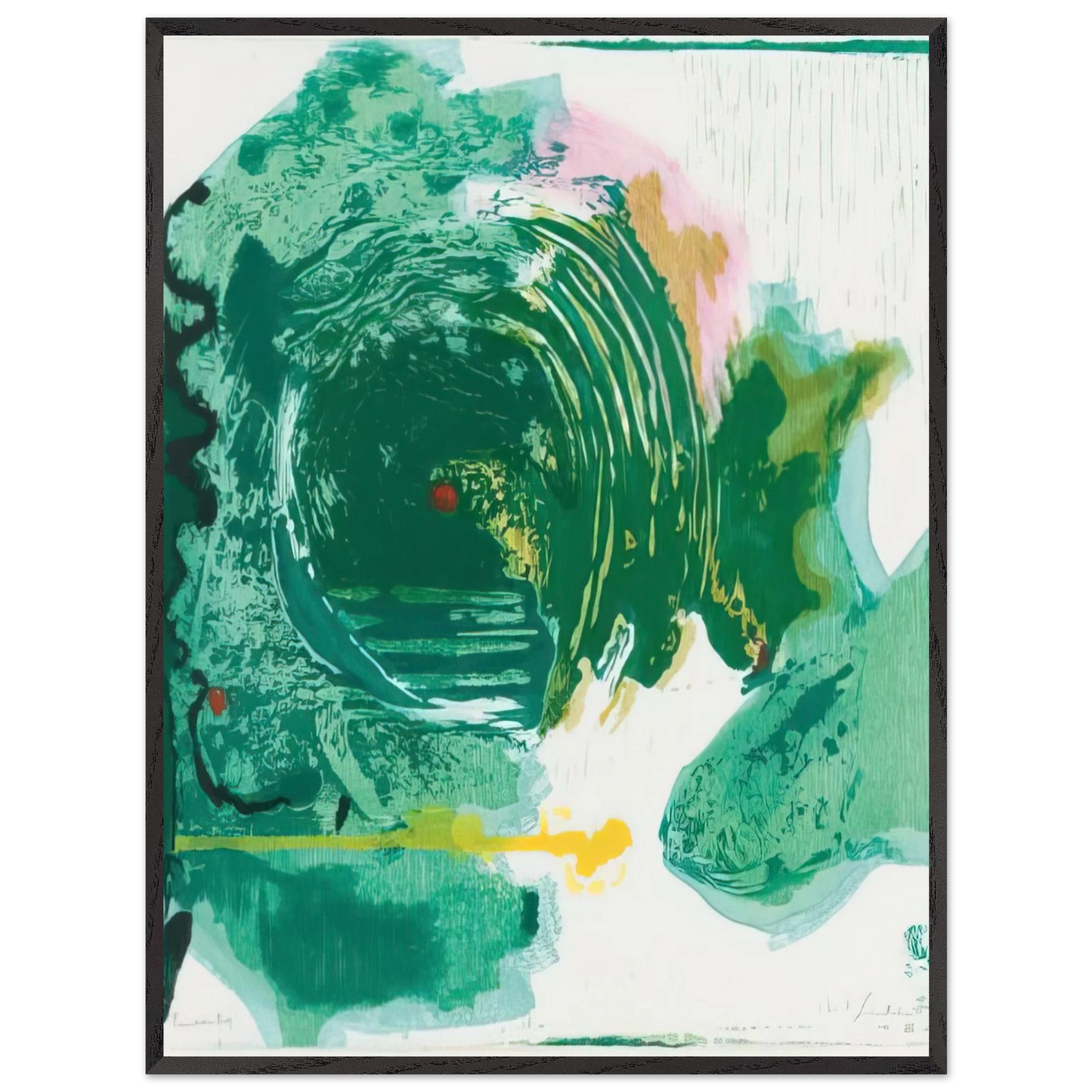 Helen Frankenthaler - Radius - 1993 Wall art - 25x25 cm / 10x10 inches - Fine Art Poster-canvas - -