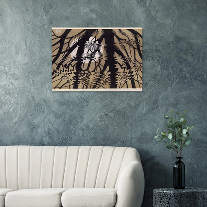 RIPPLED SURFACE COLOUR - MC Escher Brushed Aluminum Print - 70x100 cm / 28x40 inches | MC Escher Aluminum Print | MC Escher Prints