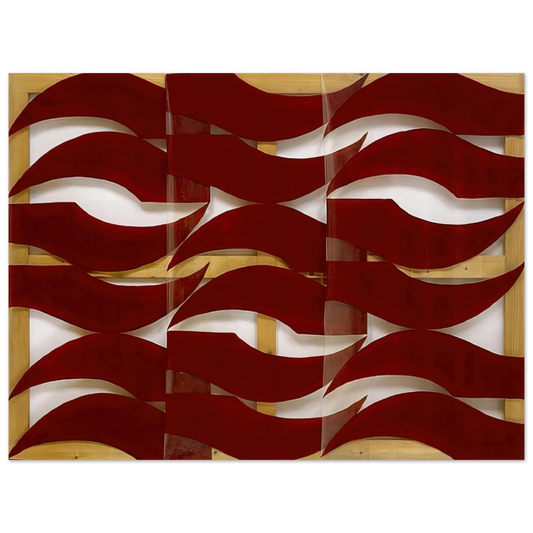 Carla Accardi - Rosso scuro - 1974  75x100 cm / 30x40inches Fine Art Poster