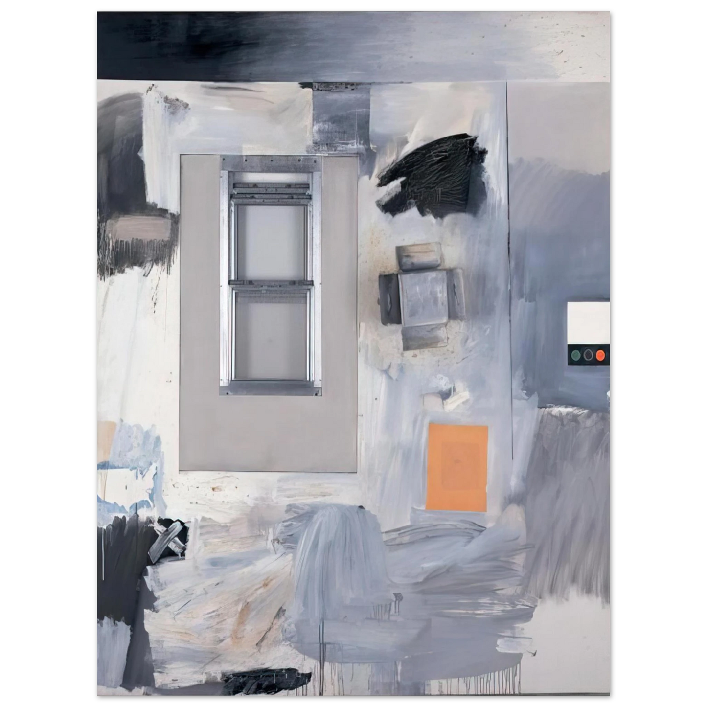 Robert Rauschenberg - TROPHY V FOR JASPER JOHNS 1962  75x100 cm / 30x40inches Fine Art Poster