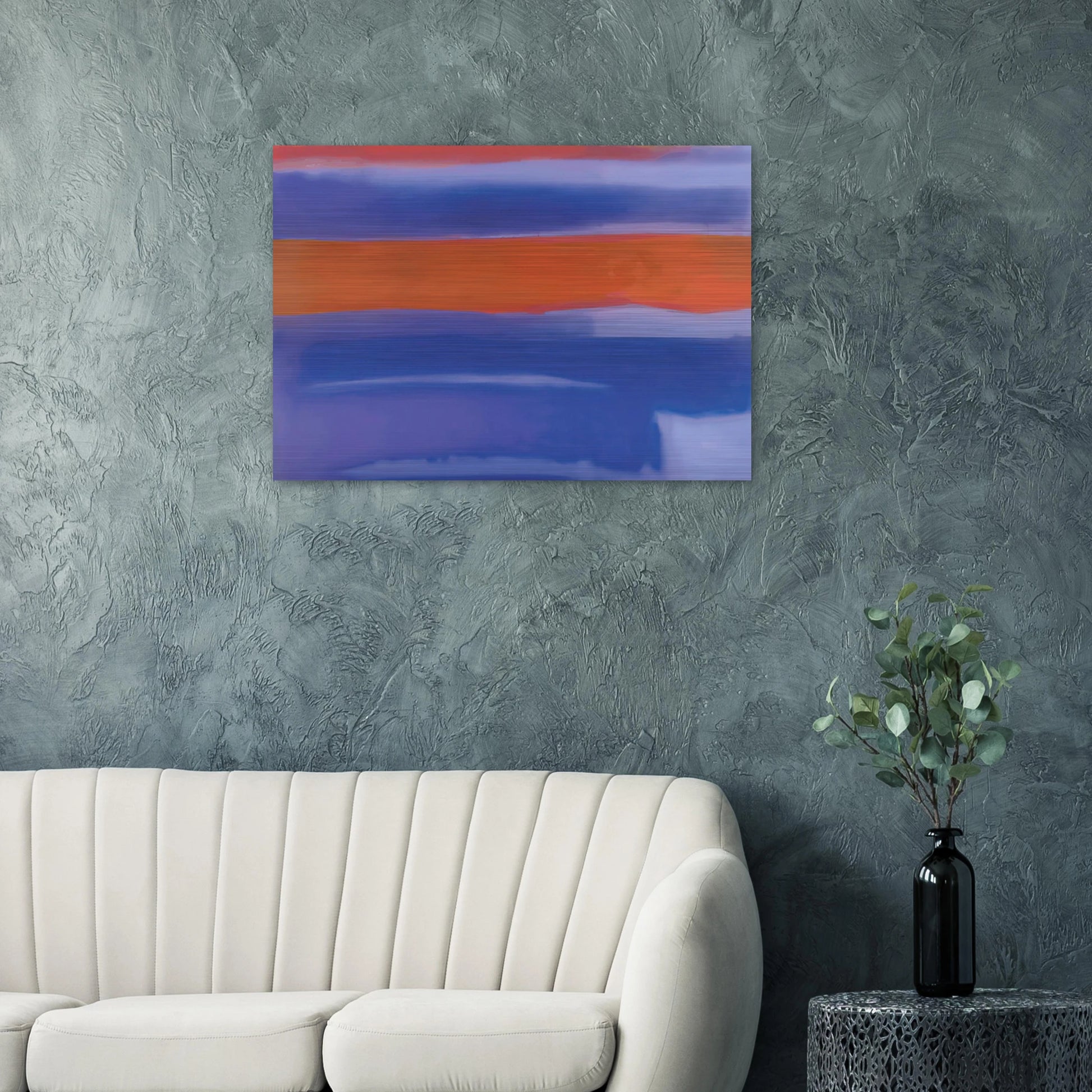 UNTITLED 1980 - Esteban Vicente Brushed Aluminum Print - 70x100 cm / 28x40 inches | Esteban Vicente Aluminum Print | Esteban Vicente Prints