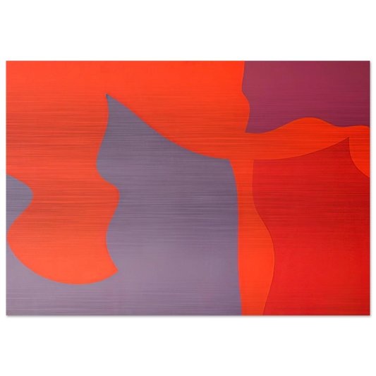 Passage-‚rosion - Fernand Leduc Brushed Aluminum Print - 70x100 cm / 28x40 inches | Fernand Leduc Aluminum Print | Fernand Leduc Prints