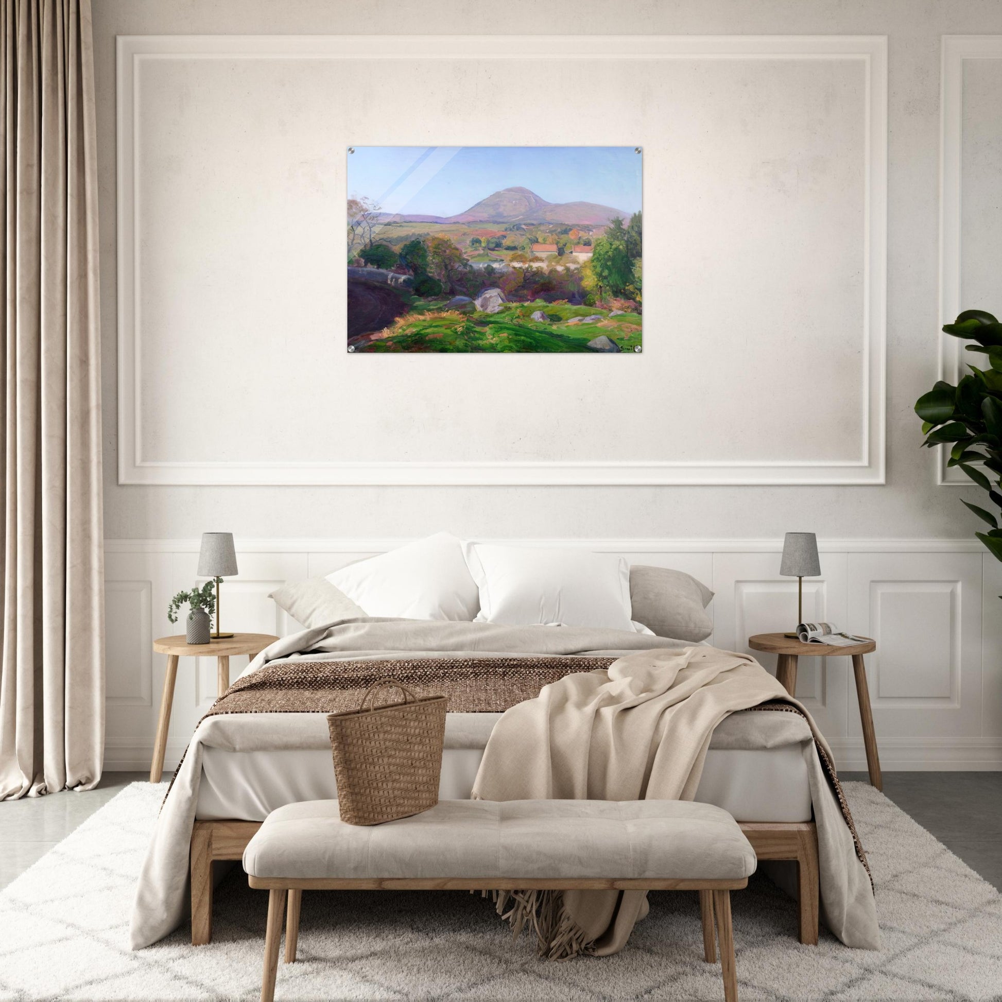 Landscape of Puy de Dôme - Armand Guillaumin Acrylic Print - 70x100 cm / 28x40″ inches | Armand Guillaumin Wall Art | Armand Guillaumin Prints