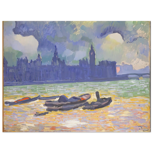 Andre Derain - THE PALACE OF WESTMINSTER 1907 0  75x100 cm / 30x40inches Fine Art Poster