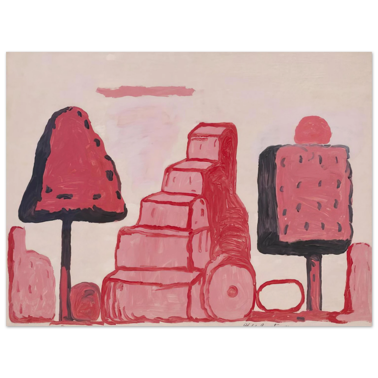 Philip Guston - BOX TREE ROME  75x100 cm / 30x40inches Fine Art Poster