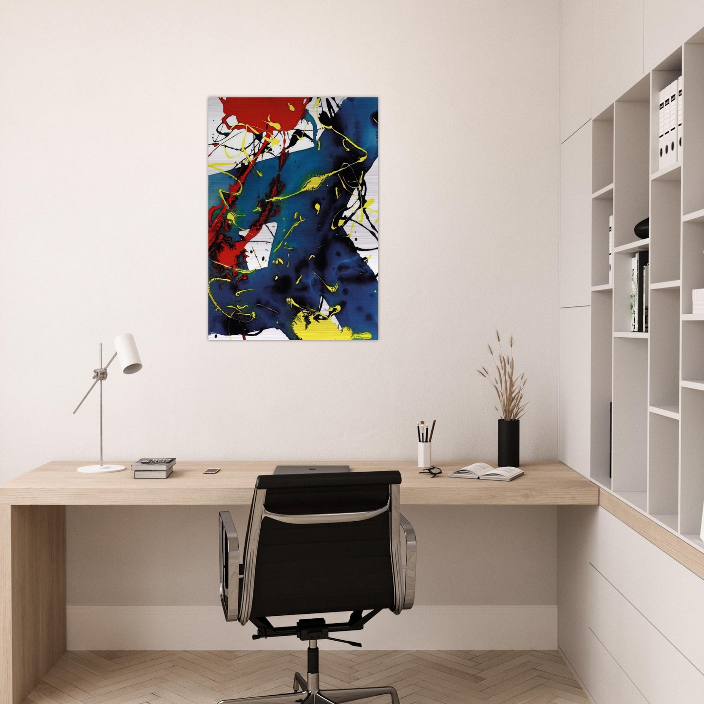 Untitled  SFP94-143  SFF 1813  - Sam Francis Brushed Aluminum Print - 70x100 cm / 28x40 inches | Sam Francis Aluminum Print | Sam Francis Prints
