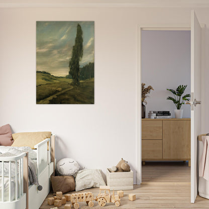 Contra Costa Landscape - Tonalism - Xavier Martinez Brushed Aluminum Print - 70x100 cm / 28x40 inches | Xavier Martinez Aluminum Print | Xavier Martinez Prints