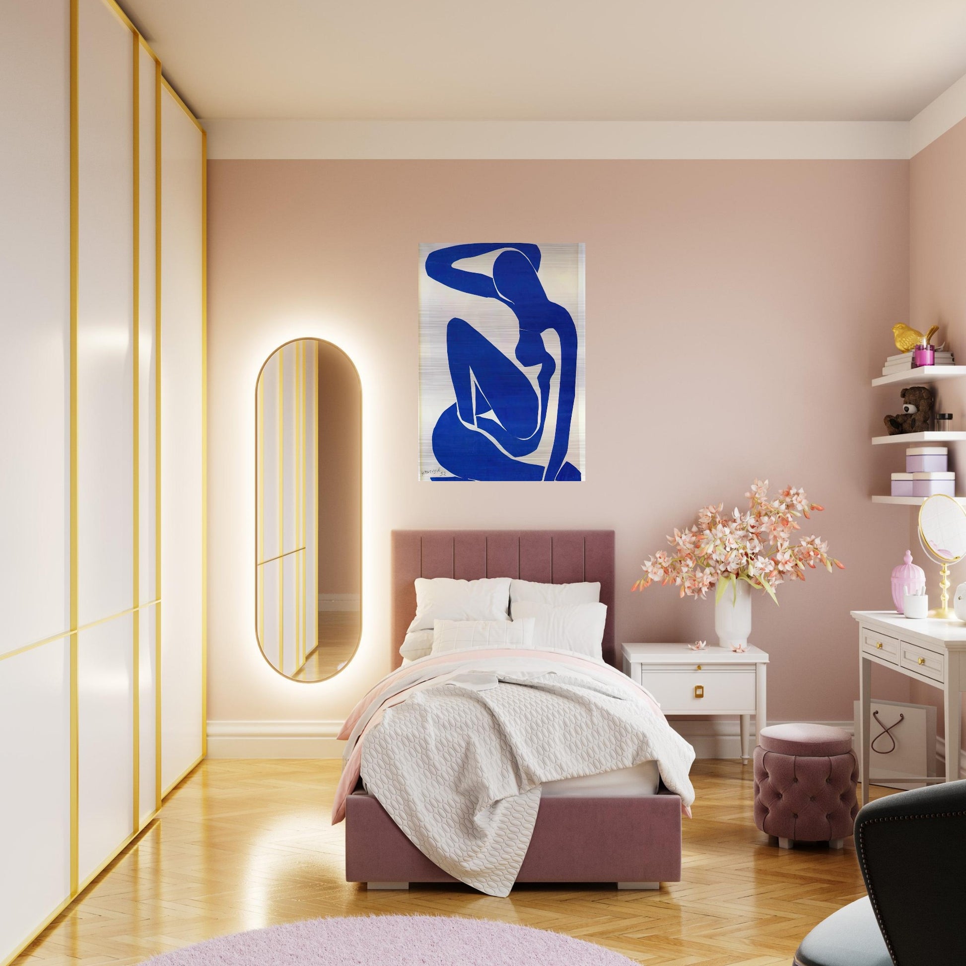 BLUE NUDE 1 - Henri Matisse Brushed Aluminum Print - 70x100 cm / 28x40 inches | Henri Matisse Aluminum Print | Henri Matisse Prints