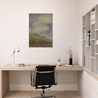 Clouds over a California hillside - Tonalism - Xavier Martinez Brushed Aluminum Print - 70x100 cm / 28x40 inches | Xavier Martinez Aluminum Print | Xavier Martinez Prints