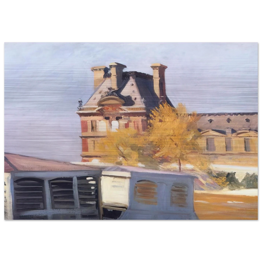 Le Pavillon de Flore - Edward Hopper Brushed Aluminum Print - 70x100 cm / 28x40 inches | Edward Hopper Aluminum Print | Edward Hopper Prints