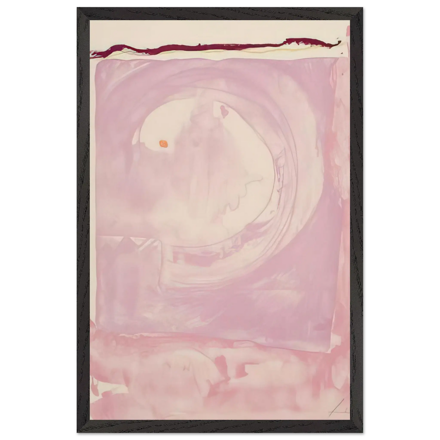 Helen Frankenthaler - Reflections IX - 1995 Wall art - A1 (59.4 x 84.1  cm) - Premium Wooden Framed Poster With Fine Art Paper - Wood frame