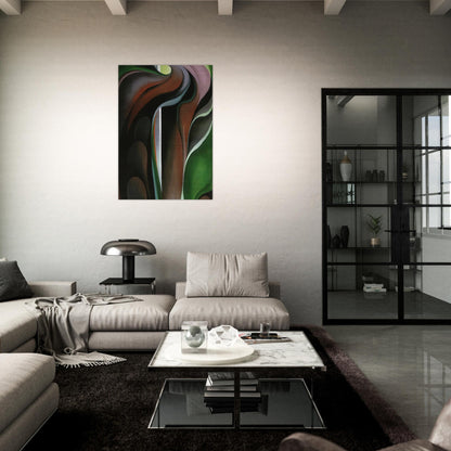 Jack-in-the-Pulpit ?V - Georgia O'Keeffe Brushed Aluminum Print - 70x100 cm / 28x40 inches | Georgia O'Keeffe Aluminum Print | Georgia O'Keeffe Prints