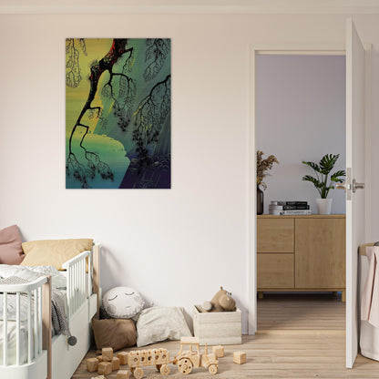 Fog Mist - Eyvind Earle Brushed Aluminum Print - 70x100 cm / 28x40 inches | Eyvind Earle Aluminum Print | Eyvind Earle Prints