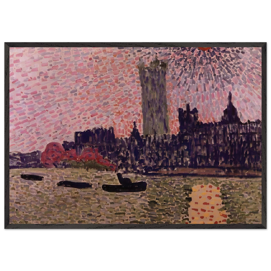 WESTMINSTER 1905 - Andre Derain 70x100 cm / 28x40 inches Framed Art Print – Black Wooden Frame