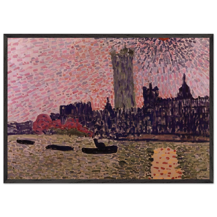 WESTMINSTER 1905 - Andre Derain 70x100 cm / 28x40 inches Framed Art Print – Black Wooden Frame