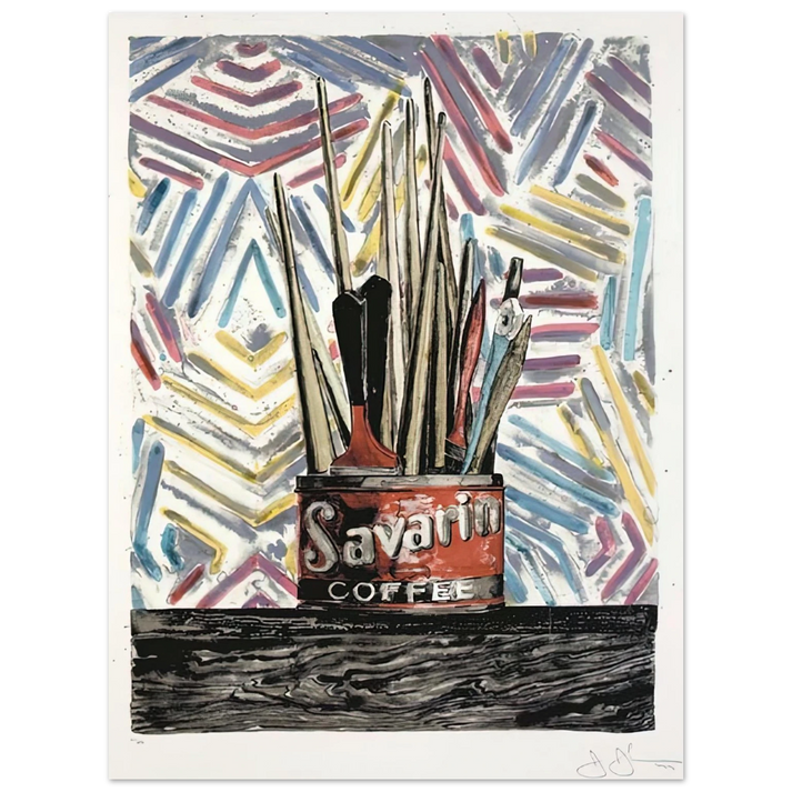 Jasper Johns - SAVARIN ULAE 183  75x100 cm / 30x40inches Fine Art Poster