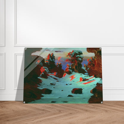 Sunset Effect - Arkhyp Kuindzhi Acrylic Print - 70x100 cm / 28x40″ inches | Arkhyp Kuindzhi Wall Art | Arkhyp Kuindzhi Prints