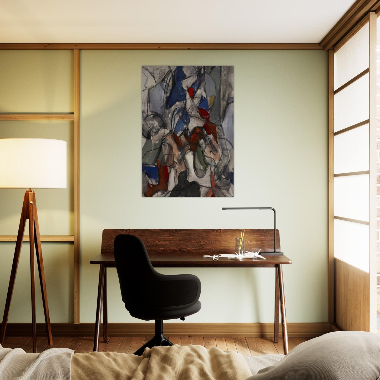Untitled - 1951 - Robert Goodnough Brushed Aluminum Print - 70x100 cm / 28x40 inches | Robert Goodnough Aluminum Print | Robert Goodnough Prints