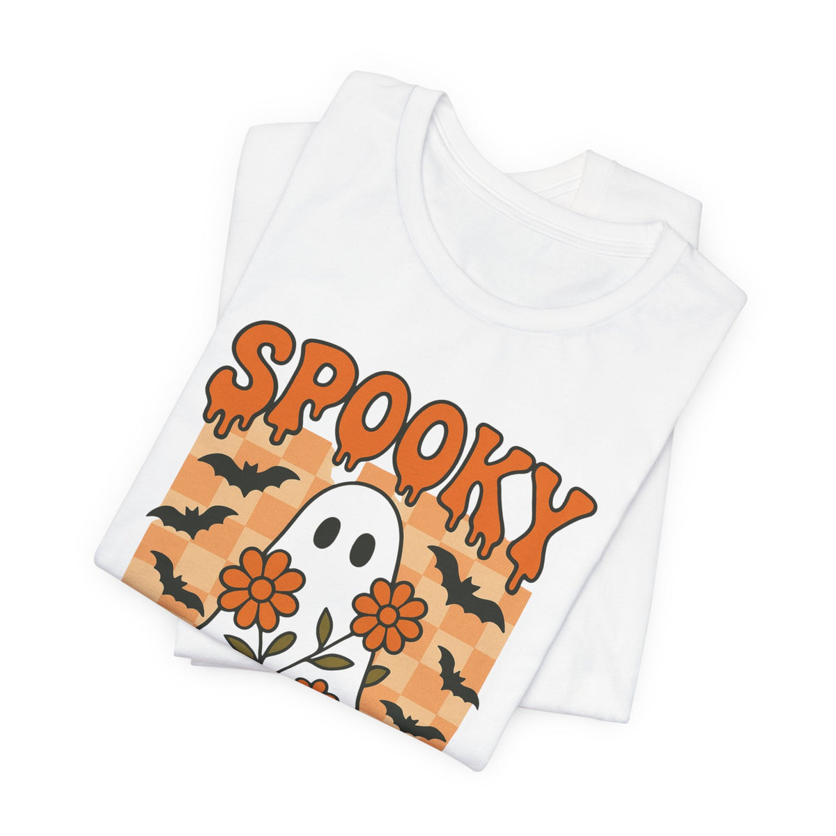 Spooky Mama Groovy Vintage Ghost Halloween Spooky Mom Moeder